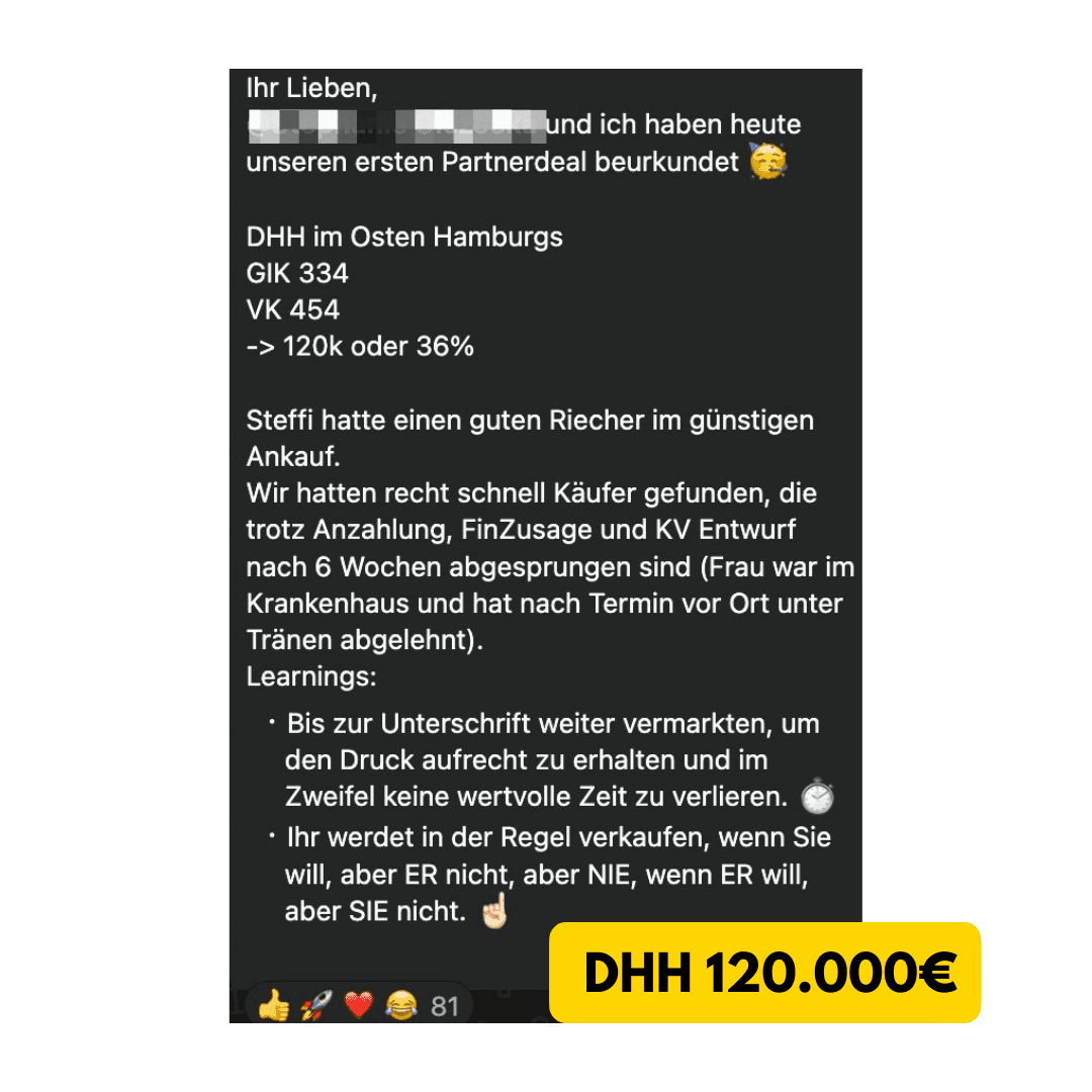 Deal Gewinn
