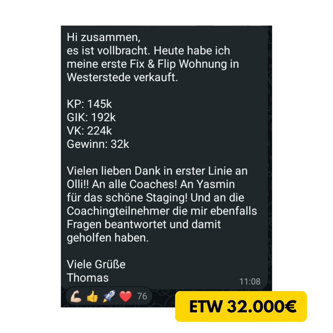 Deal Gewinn